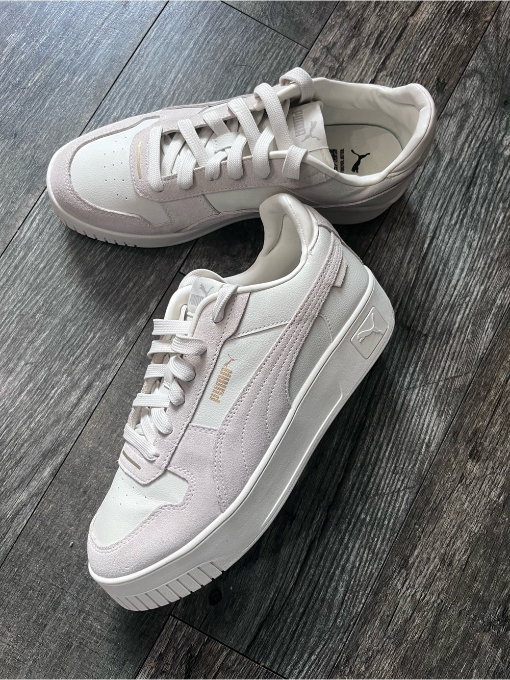 Puma Carina Street Grey Platform Sneakers - US 10